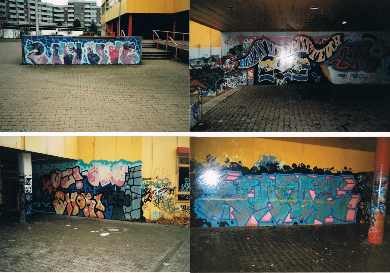 Graffiti Wall in Hannover - Photo by Kico_one - Hannover, Shok, Uzi (1990)