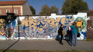 Graffiti Wall in Osijek - Photo by Kico_one - Crosk, Osijek, Croatia (2014)