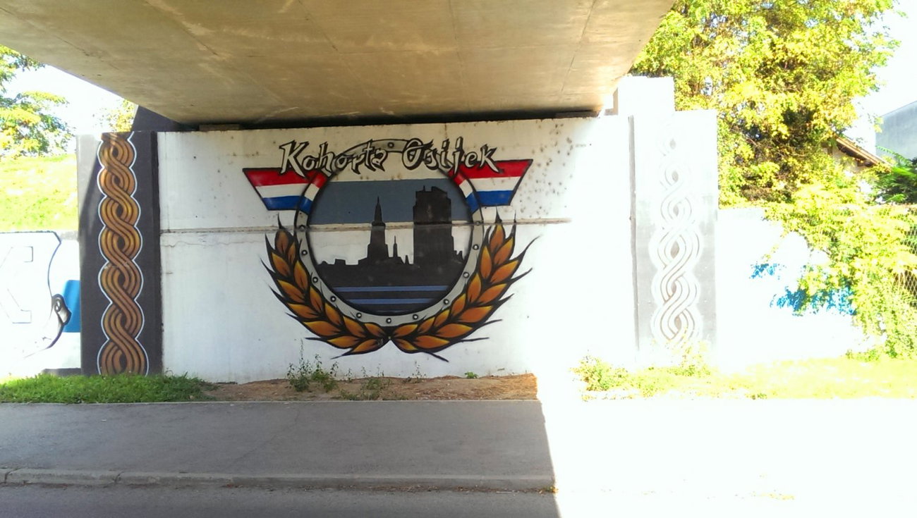 Graffiti Wall in Osijek - Photo by Kico_one - Kohorta, Football, fans