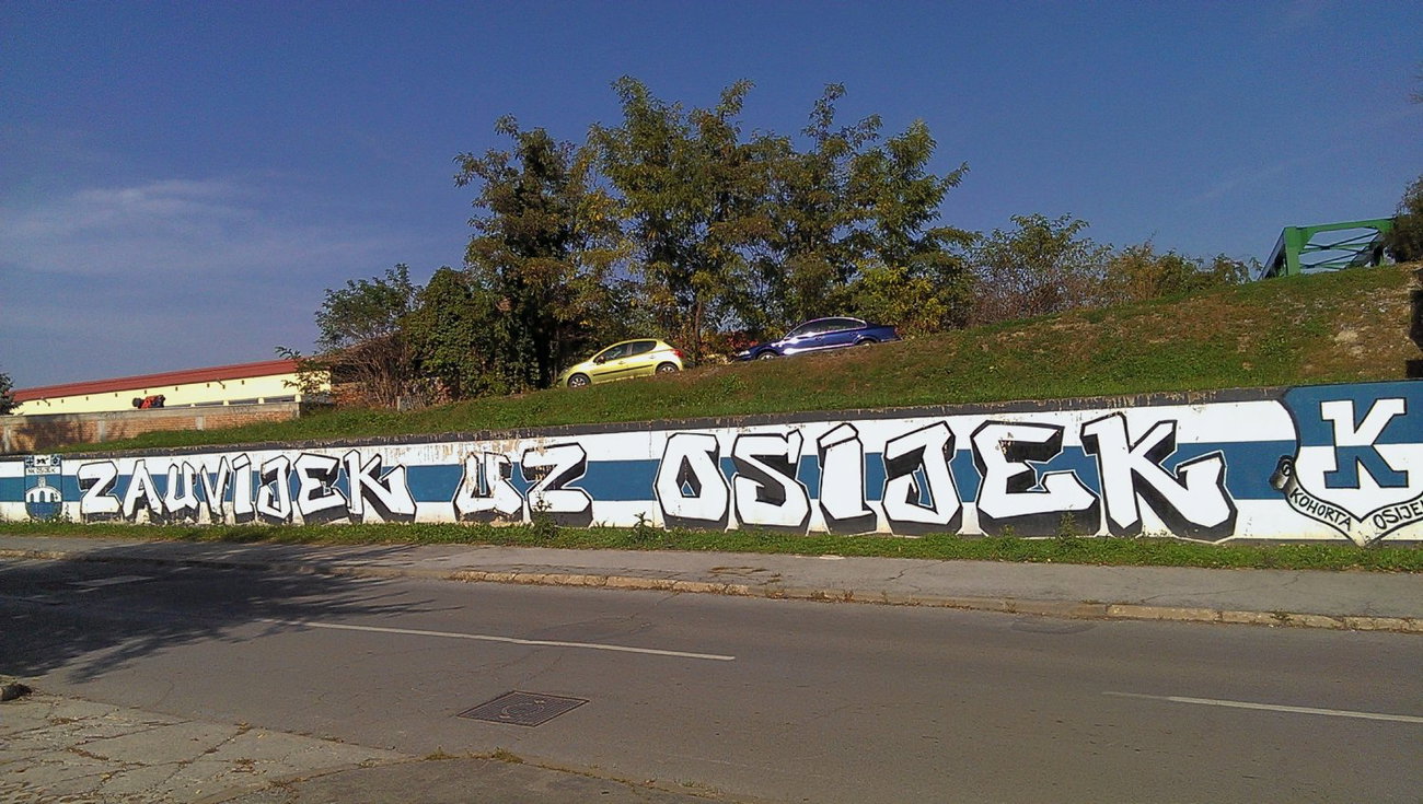 Graffiti Wall in Osijek - Photo by Kico_one - Kohorta, Football, fans