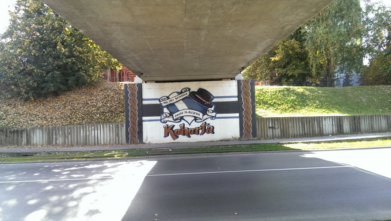 Graffiti Wall in Osijek - Photo by Kico_one - Kohorta, Football, fans