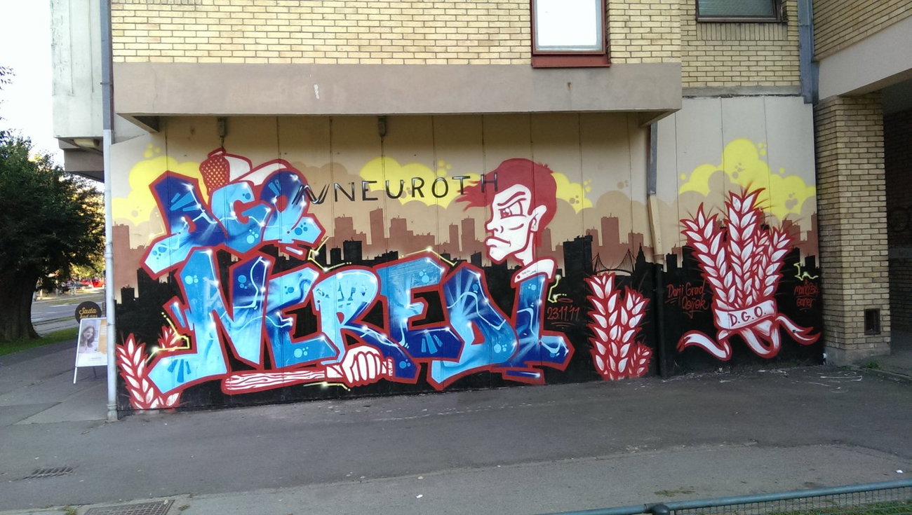 Graffiti Wall in Osijek - Photo by Kico_one - DGO, Donji, grad