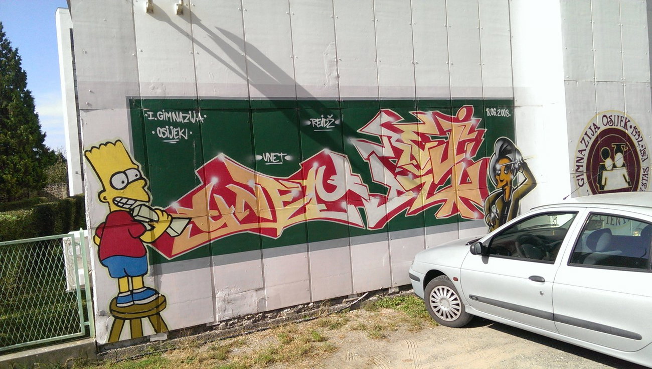 Graffiti Wall in Osijek - Photo by Kico_one - Osijek, Croatia, Unet