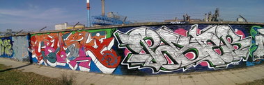Graffiti Wall in Osijek - Photo by Kico_one - Crosk, Poser, Osijek (2014)