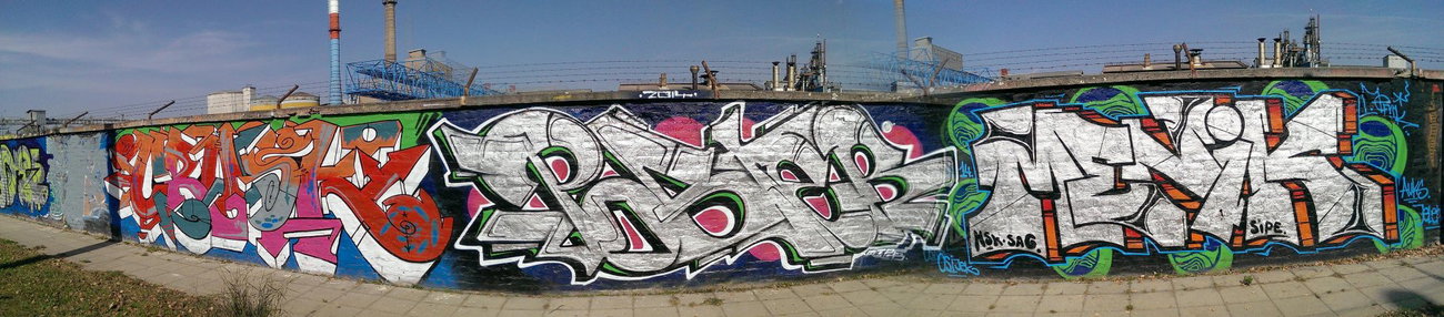 Graffiti Wall in Osijek - Photo by Kico_one - Crosk, Poser, Menik (2014)