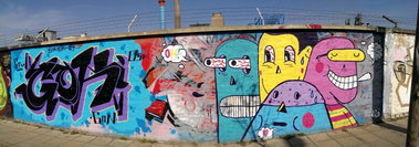 Graffiti Wall in Osijek - Photo by Kico_one - Gom, Auks, Oh (2014)