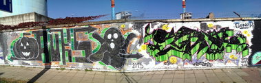 Graffiti Wall in Osijek - Photo by Kico_one - Auks, Goner, Osijek (2013)
