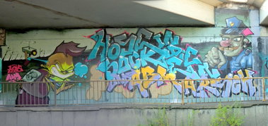 Graffiti Wall in Essen - Photo by Kico_one - ABM, Hids, Essen (2015)