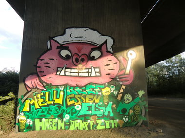 Graffiti Wall in Essen - Photo by Kico_one - Essen, NRW, RUHRPOTT;Hafendampf (2017)