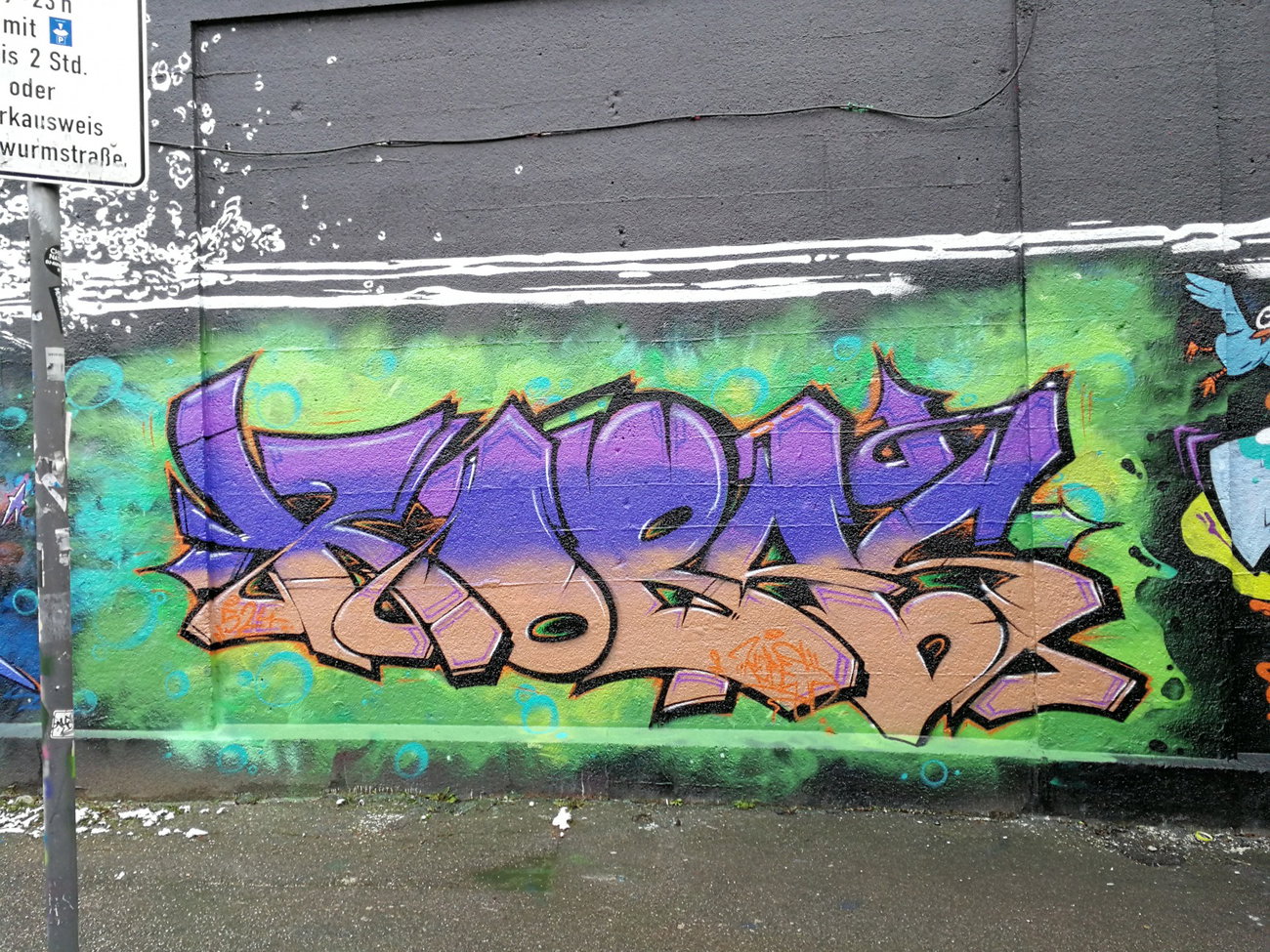 Graffiti Wall in München - Photo by Kico_one - München, Kobas