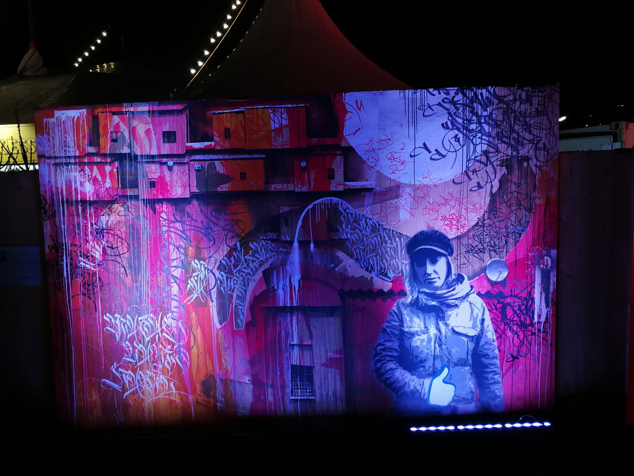 Graffiti Wall in München,Theresienwiese - Photo by Kico_one - München, Tollwood (2017)