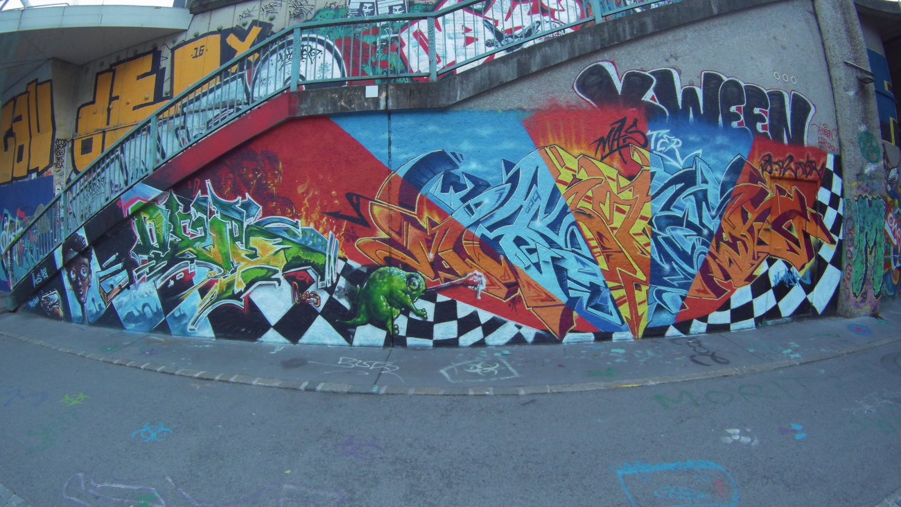 Graffiti Wall in Wien - Photo by Kico_one - Wien, Österreich, Vienna