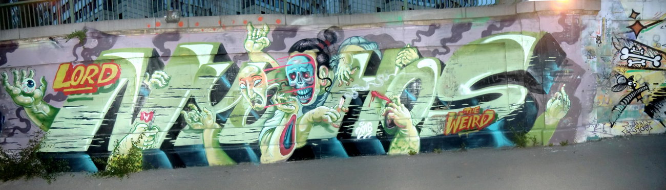 Graffiti Wall in Wien - Photo by Kico_one - Wien, Vienna, Austria