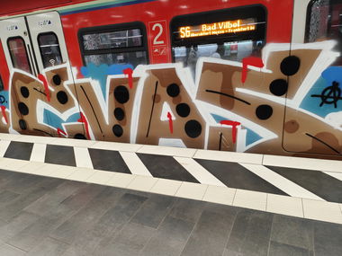 Graffiti Train in Frankfurt - Photo by Kico_one (2025)