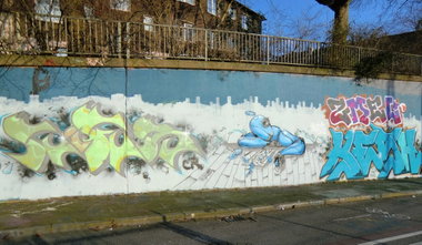 Graffiti Wall in Germany - Photo by Kico_one - Gier, Rink, Kesh (2016)