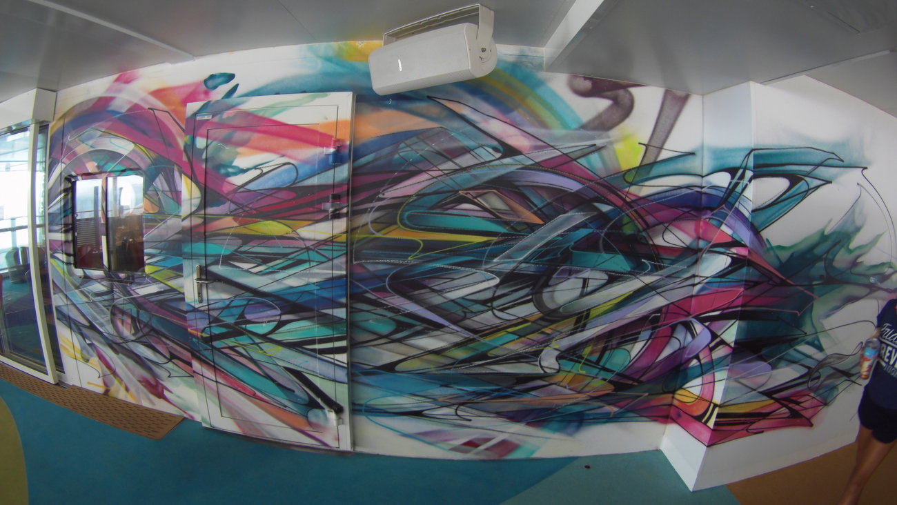 Graffiti Wall in Italien - Photo by Kico_one - Cruise, ship, Harmony (2016)