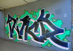 Graffiti Wall in Essen - Photo by Kico_one - Hafendampf, Essen, Fnack (2014)