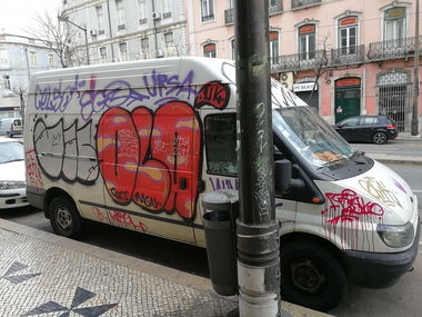 Graffiti Bombing in Lissabon - Photo by Kico_one - Lissabon, Portugal, Lisboa