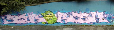Graffiti Wall in Auf Der Donau, Essen - Photo by Kico_one - Stur, Kesh, Essen (2015)
