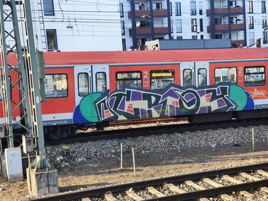 Graffiti Train in Frankfurt - Photo by Kico_one (2025)