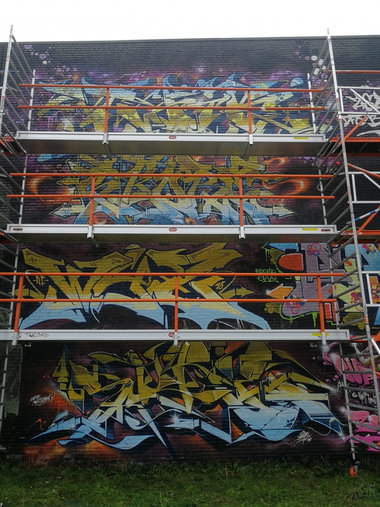 Graffiti Wall in Heerlen - Photo by Kico_one - Heerlen, UnframedEXPO, Skore79 (2018)
