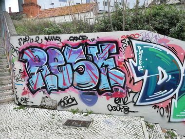 Graffiti Wall in Lissabon - Photo by Kico_one - Lissabon, Portugal, Lisboa