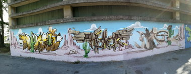 Graffiti Wall in Osijek - Photo by Kico_one - Osijek, Croatia, Niks