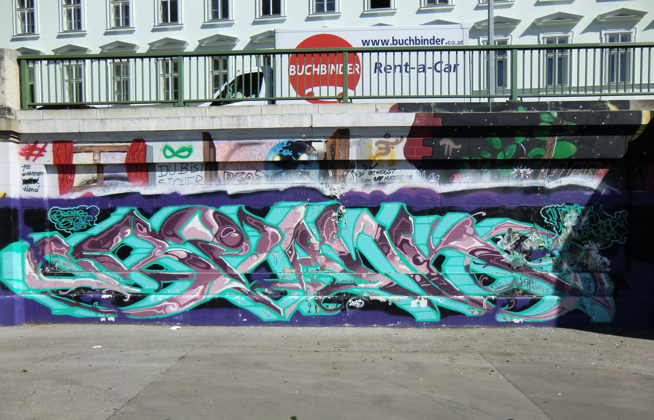 Graffiti Wall in Wien - Photo by Kico_one - Wien, Vienna, Austria