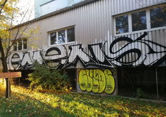 Graffiti Bombing in Dachau - Photo by Kico_one - Dachau, Freisingerstrasse, Omens (2017)
