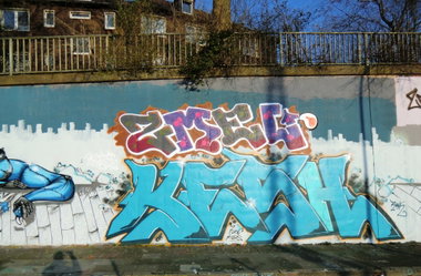 Graffiti Wall in Germany - Photo by Kico_one - Gier, Rink, Kesh (2016)