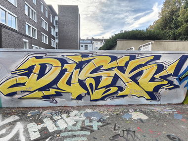 Graffiti Wall in Essen - Photo by Kico_one - Essen, Dusk (2025)