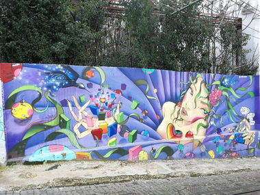 Graffiti Wall in Lissabon - Photo by Kico_one - Lissabon, Portugal, Lisboa