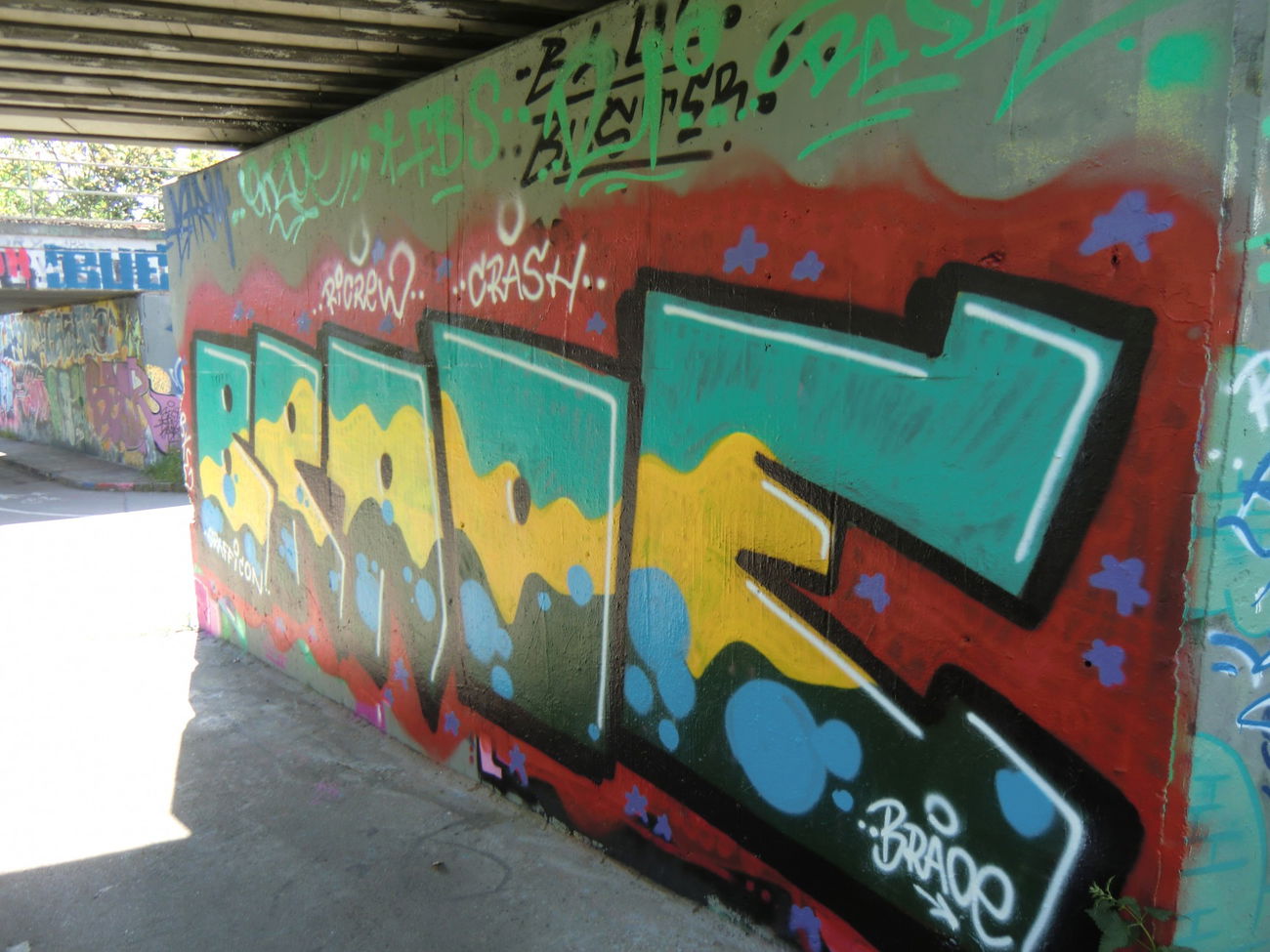 Graffiti Wall in Prague - Photo by Kico_one - Prague, Praha, Brade