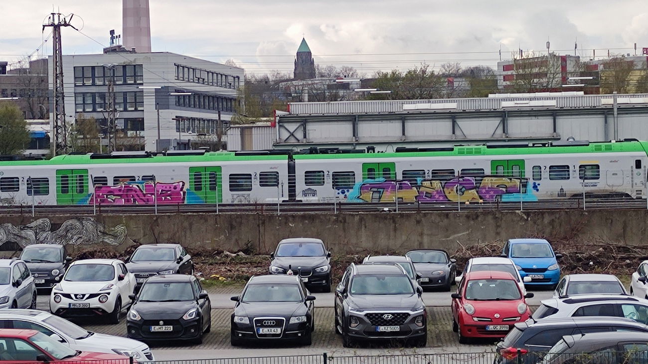 Graffiti Train in Essen - Photo by Kico_one (2021)