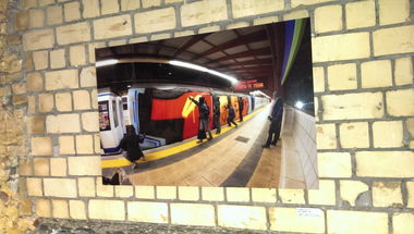 Graffiti Artwork in Herne Hauptbahnhof - Photo by Kico_one - 1UP (2014)