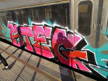 Graffiti Train in Lissabon - Photo by Kico_one - Lissabon, Portugal, Lisboa