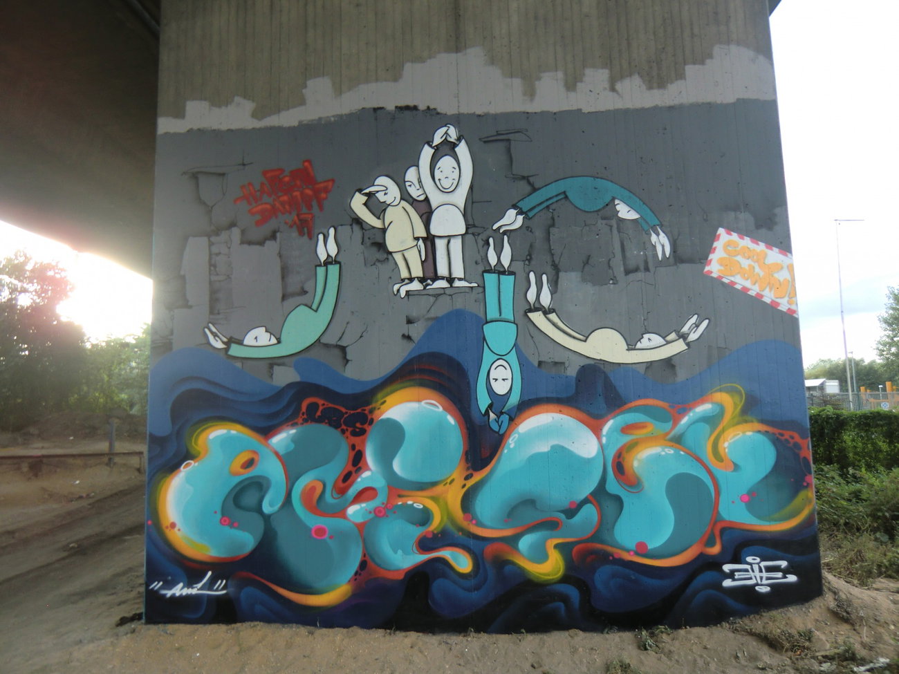 Graffiti Wall in Essen - Photo by Kico_one - Essen, NRW, RUHRPOTT;Hafendampf (2017)