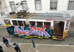 Graffiti Train in Lissabon - Photo by Kico_one - Lissabon, Portugal, Lisboa