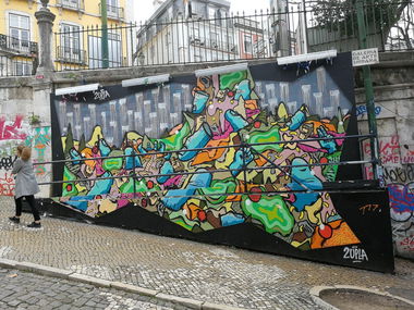 Graffiti Wall in Lissabon - Photo by Kico_one - Lissabon, Portugal, Lisboa
