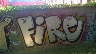 Graffiti Wall in Köln - Photo by Kico_one - Köln, Ehrenfeld, Fire