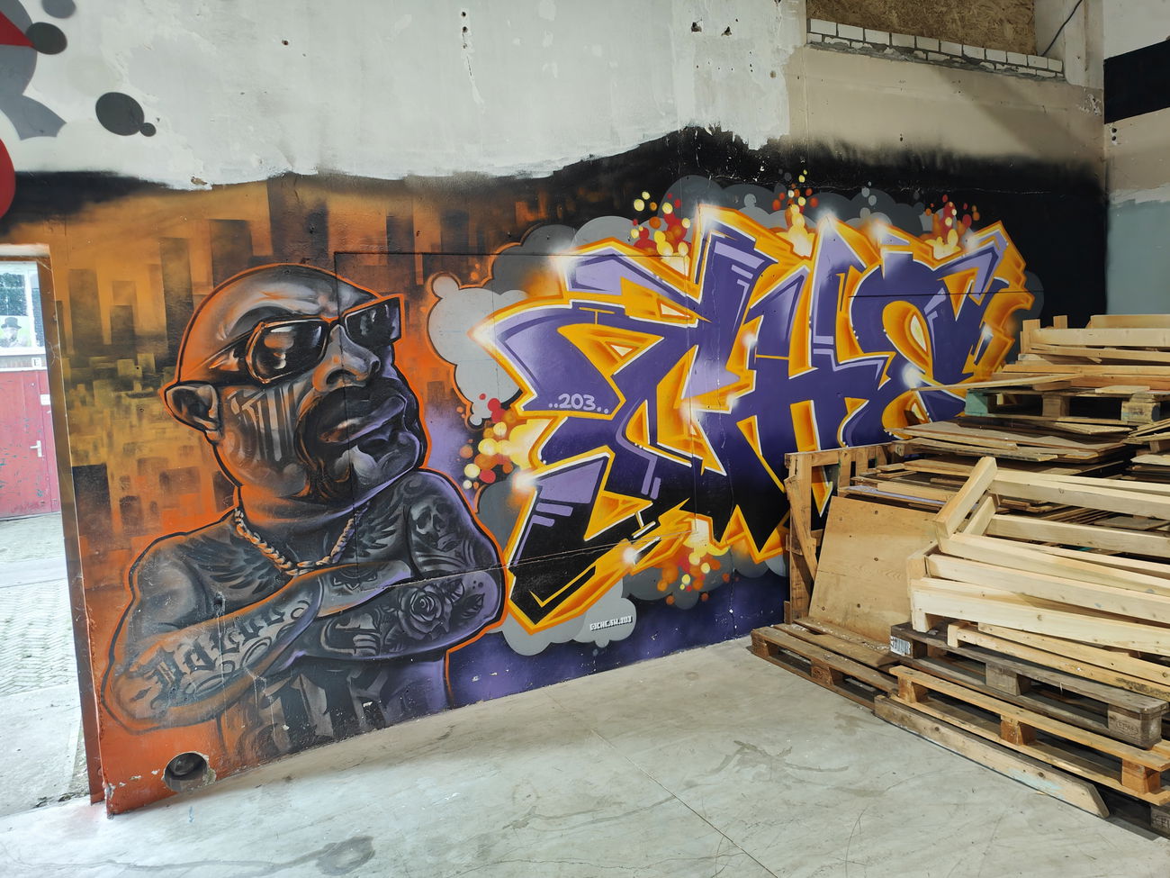 Graffiti Wall in Roermond weerstand - Photo by Kico_one - Che, Artlane (2025)