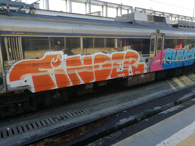 Graffiti Train in Lissabon - Photo by Kico_one - Lissabon, Portugal, Lisboa