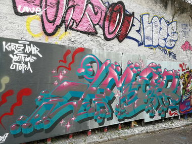 Graffiti Wall in Lissabon - Photo by Kico_one - Lissabon, Portugal, Lisboa