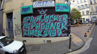 Graffiti Wall in Marseille - Photo by Kico_one - Marseille, France, Opium