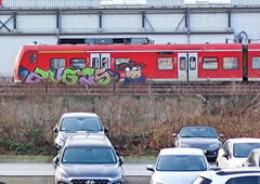 Graffiti Train in Essen - Photo by Kico_one (2021)