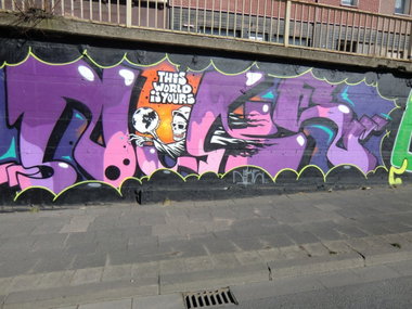 Graffiti Wall in Essen - Photo by Kico_one - Hafendampf, Nike, Essen (2014)