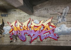 Graffiti Wall in Heerlen - Photo by Kico_one - Heerlen, UnframedEXPO, Mega (2018)