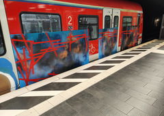 Graffiti Train in Frankfurt - Photo by Kico_one (2025)