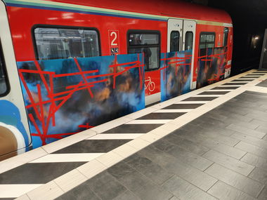 Graffiti Train in Frankfurt - Photo by Kico_one (2025)