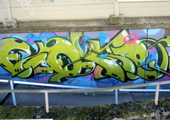 Graffiti Wall in Essen - Photo by Kico_one - Coke, Hafendampf, Essen (2014)